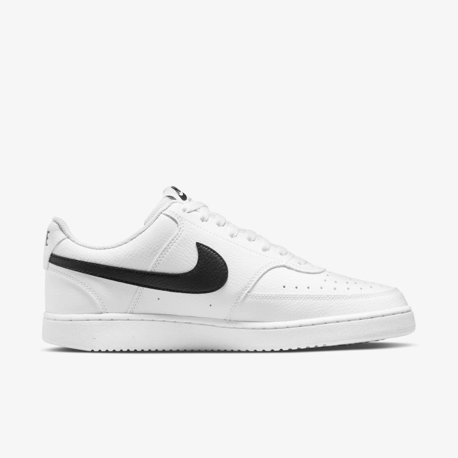 nike court low black and white